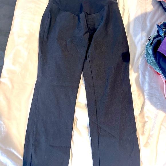 A:glow black maternity pants - Picture 1 of 6